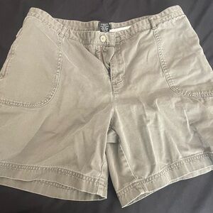 Casual Olive Green Shorts